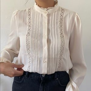 NWOT Forever 21 long sleeve victorian style blouse